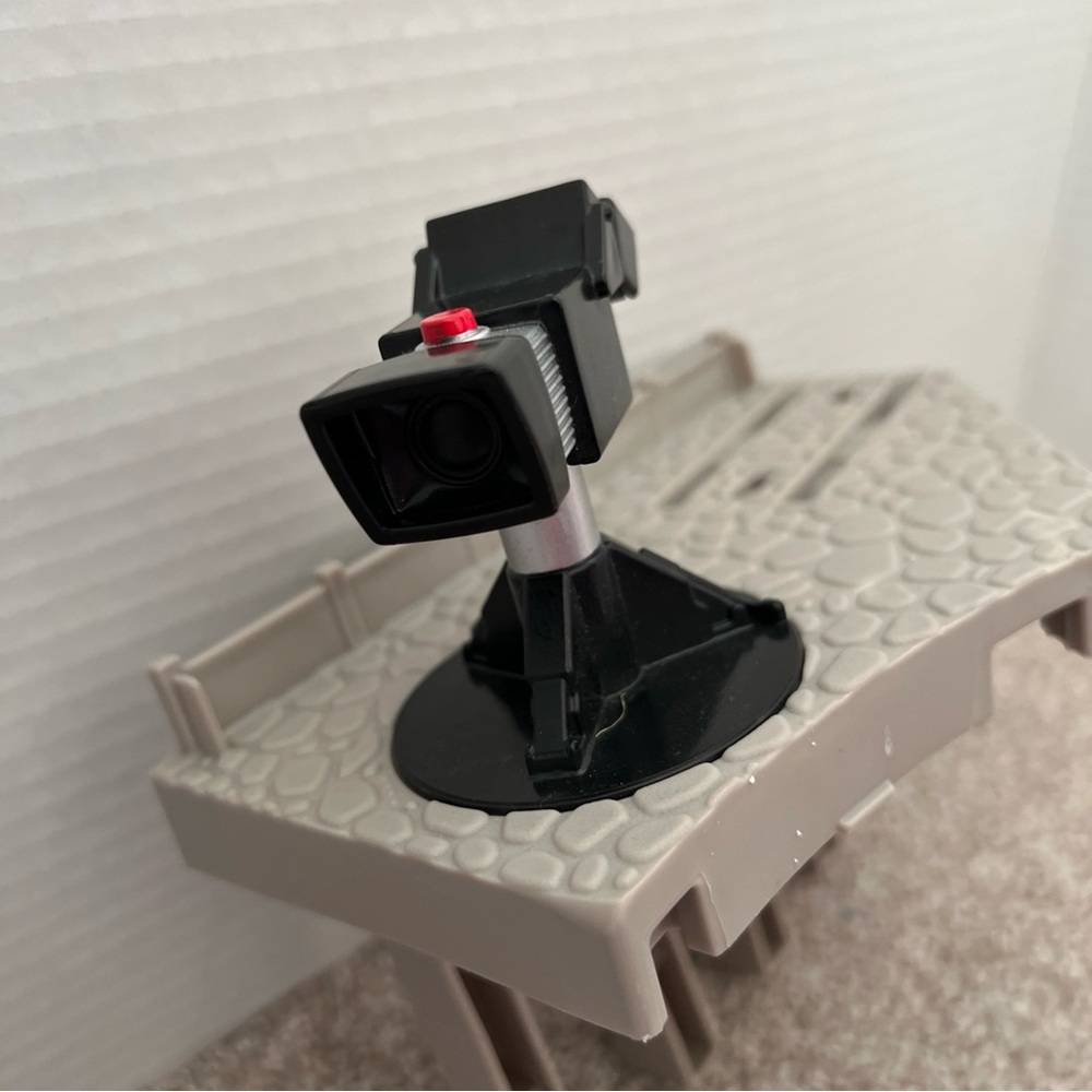 Black Toy Camera Accessory with Red Detail for Kids Toys Parts